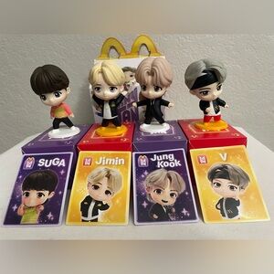 McDonald's Happy Meal TinyTAN figures “Encore Edition” Suga Jung Kook V Jimin